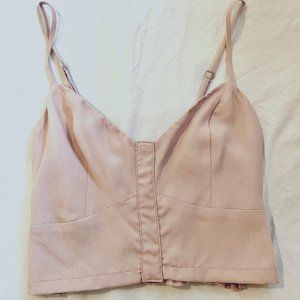 New Reformation Bustier Crop Top, Longline Bra Top, Size Small